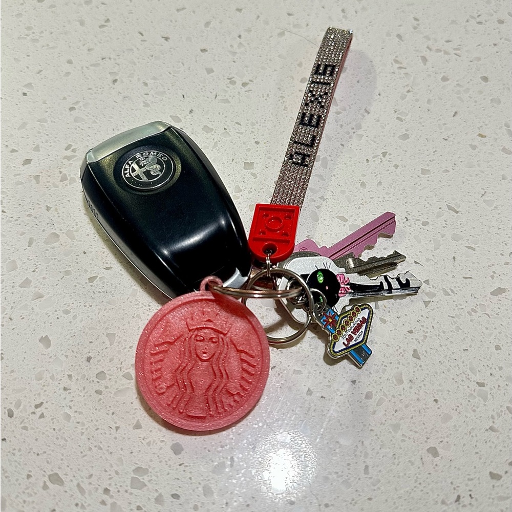 Starbucks 3D printed Keychain (2 for $13)